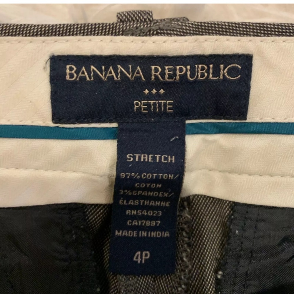 BANANA REPUBLIC Petite Gray Dress Pants - Picture 3 of 3